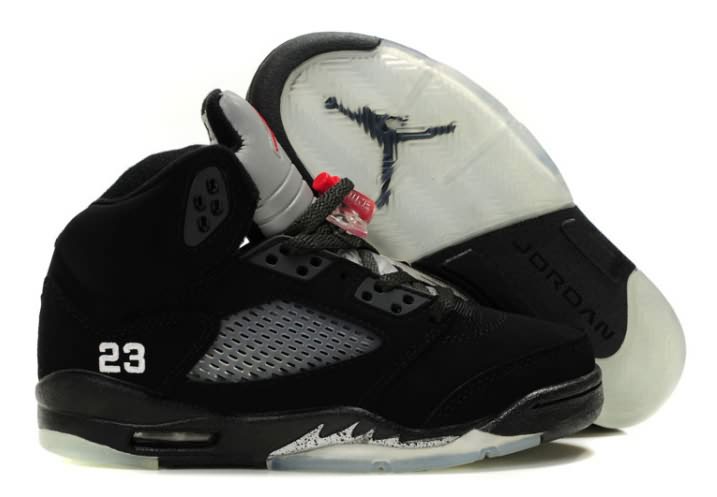 (On Sale April) Womens Air Jordans 5 Retro Black Varsity Red Metallic Silver Buy